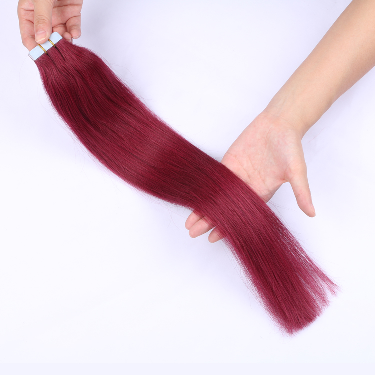 Tape in human hair extensions made in china SJ0042
